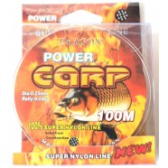 Лісочка для риболовлі DrAGON Power Carp, 100м., діаметр 0,25мм